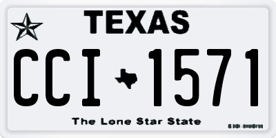 TX license plate CCI1571