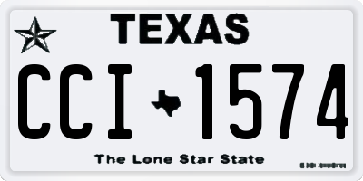 TX license plate CCI1574