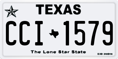 TX license plate CCI1579