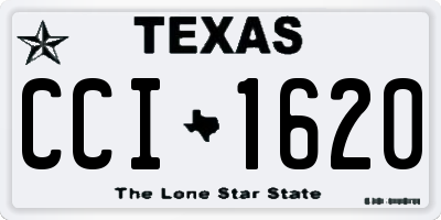 TX license plate CCI1620