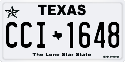 TX license plate CCI1648