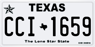 TX license plate CCI1659