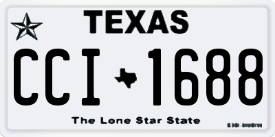 TX license plate CCI1688