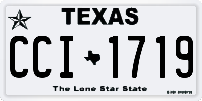 TX license plate CCI1719