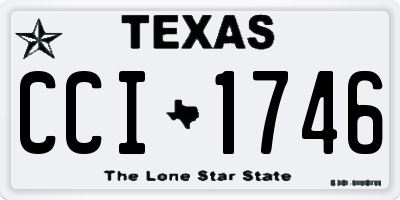 TX license plate CCI1746