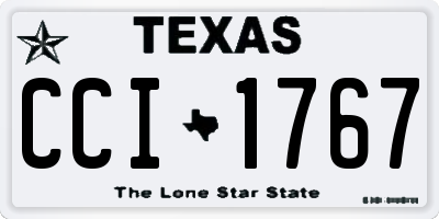 TX license plate CCI1767