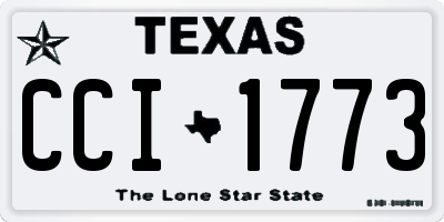 TX license plate CCI1773