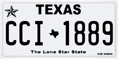 TX license plate CCI1889
