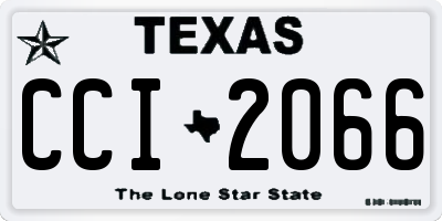 TX license plate CCI2066
