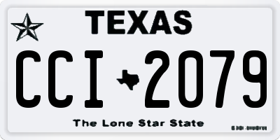 TX license plate CCI2079