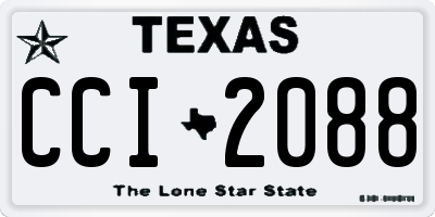 TX license plate CCI2088