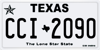 TX license plate CCI2090