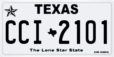 TX license plate CCI2101