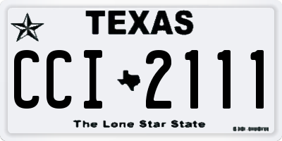 TX license plate CCI2111