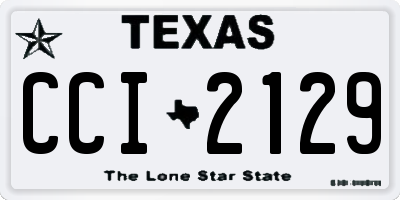 TX license plate CCI2129