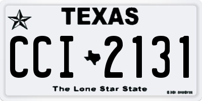 TX license plate CCI2131