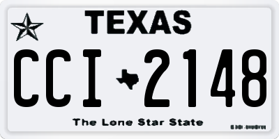 TX license plate CCI2148