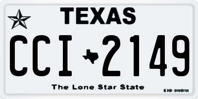 TX license plate CCI2149