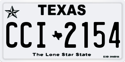 TX license plate CCI2154