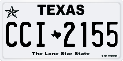 TX license plate CCI2155