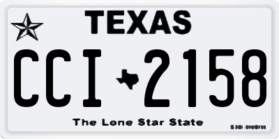 TX license plate CCI2158