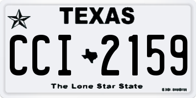TX license plate CCI2159