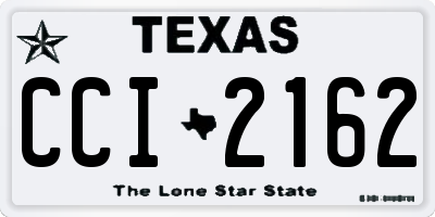 TX license plate CCI2162