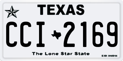 TX license plate CCI2169