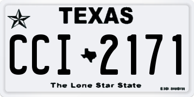 TX license plate CCI2171