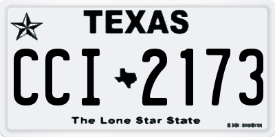 TX license plate CCI2173
