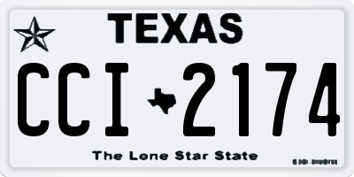 TX license plate CCI2174
