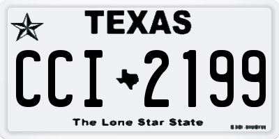 TX license plate CCI2199