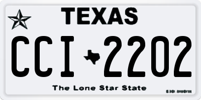 TX license plate CCI2202