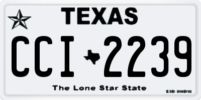 TX license plate CCI2239