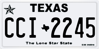 TX license plate CCI2245