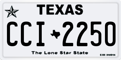 TX license plate CCI2250