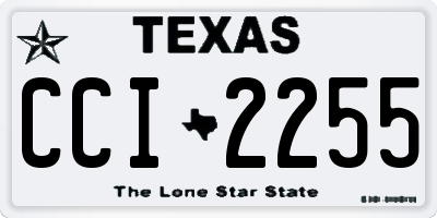 TX license plate CCI2255