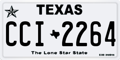 TX license plate CCI2264