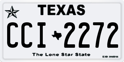 TX license plate CCI2272