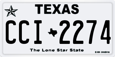 TX license plate CCI2274