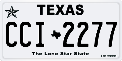 TX license plate CCI2277