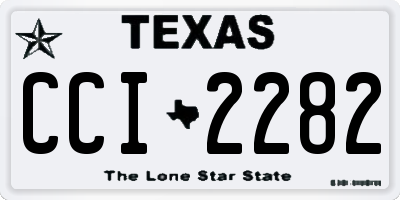 TX license plate CCI2282