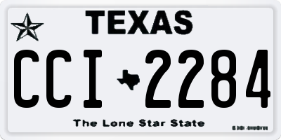 TX license plate CCI2284