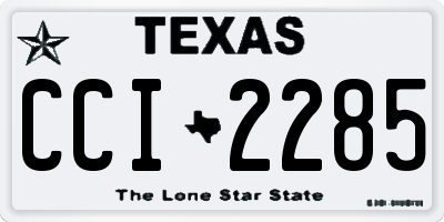 TX license plate CCI2285