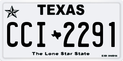 TX license plate CCI2291