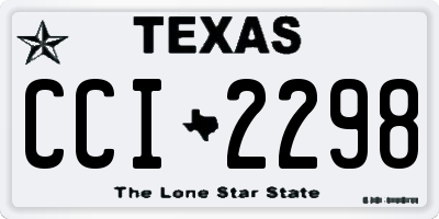 TX license plate CCI2298