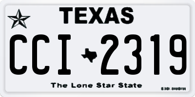 TX license plate CCI2319