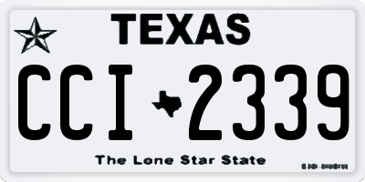 TX license plate CCI2339