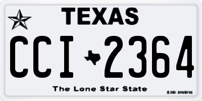 TX license plate CCI2364