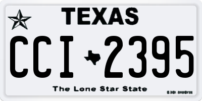 TX license plate CCI2395